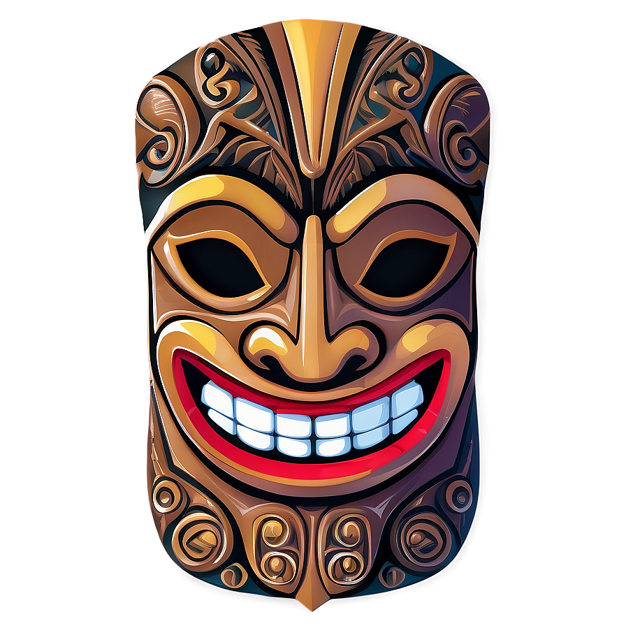 Aloha Tiki Mask Vector Png 06272024