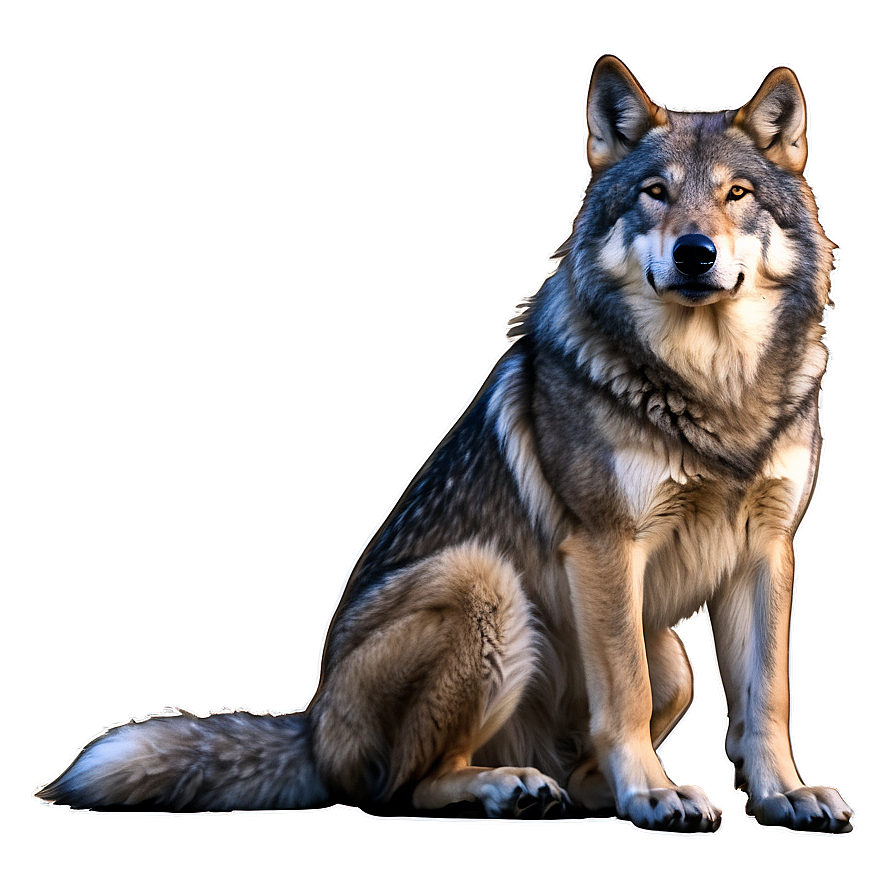 Alpha Wolf In Night Sky Png Nev