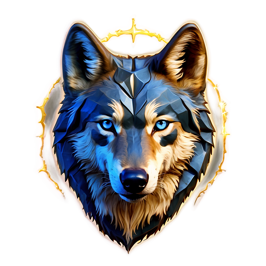 Alpha Wolf In Sapphire Moonlight Png 21