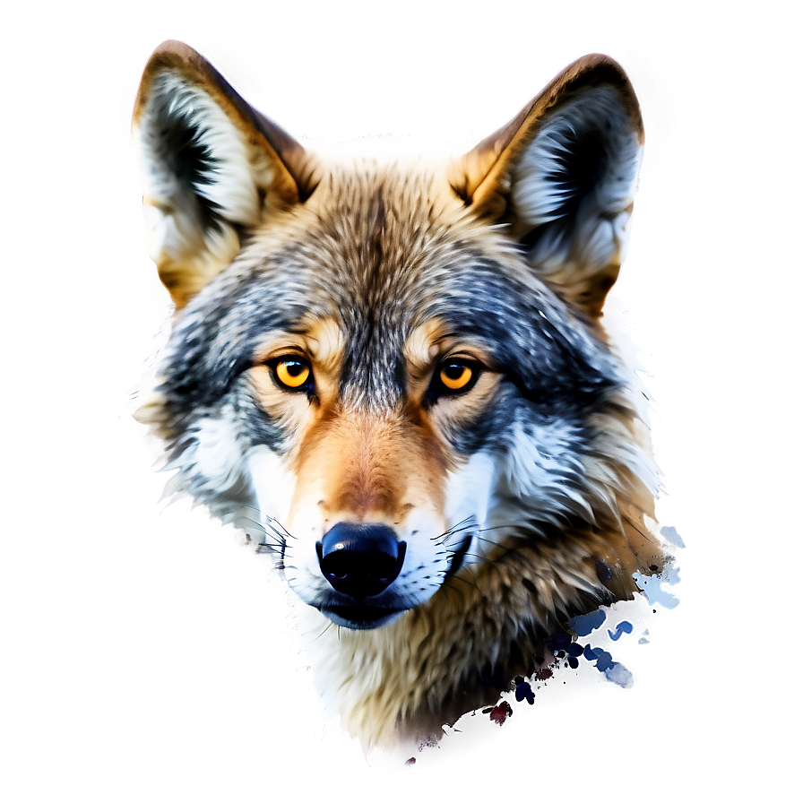 Alpha Wolf Watercolor Effect Png 47