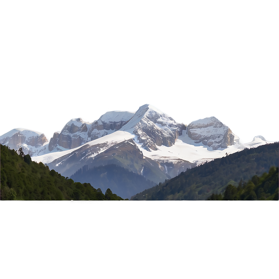 Alpine Mountains Panorama Png Iku