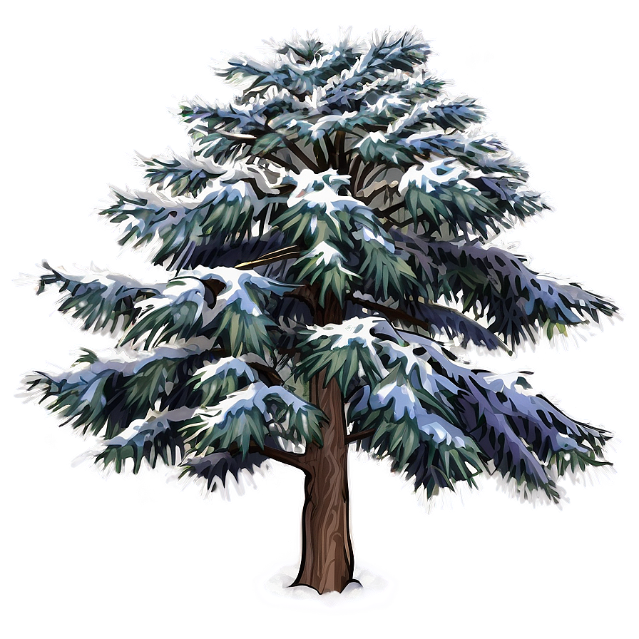 Alpine Snow Tree Png 06272024