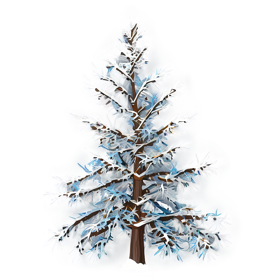 Alpine Snow Tree Png Fdn