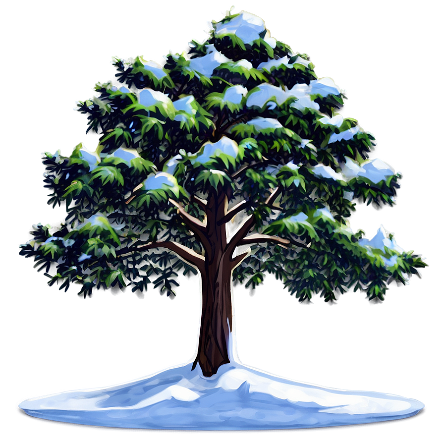 Alpine Snow Tree Png Mad77