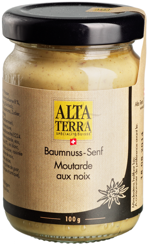 Alta Terra Swiss Walnut Mustard Jar