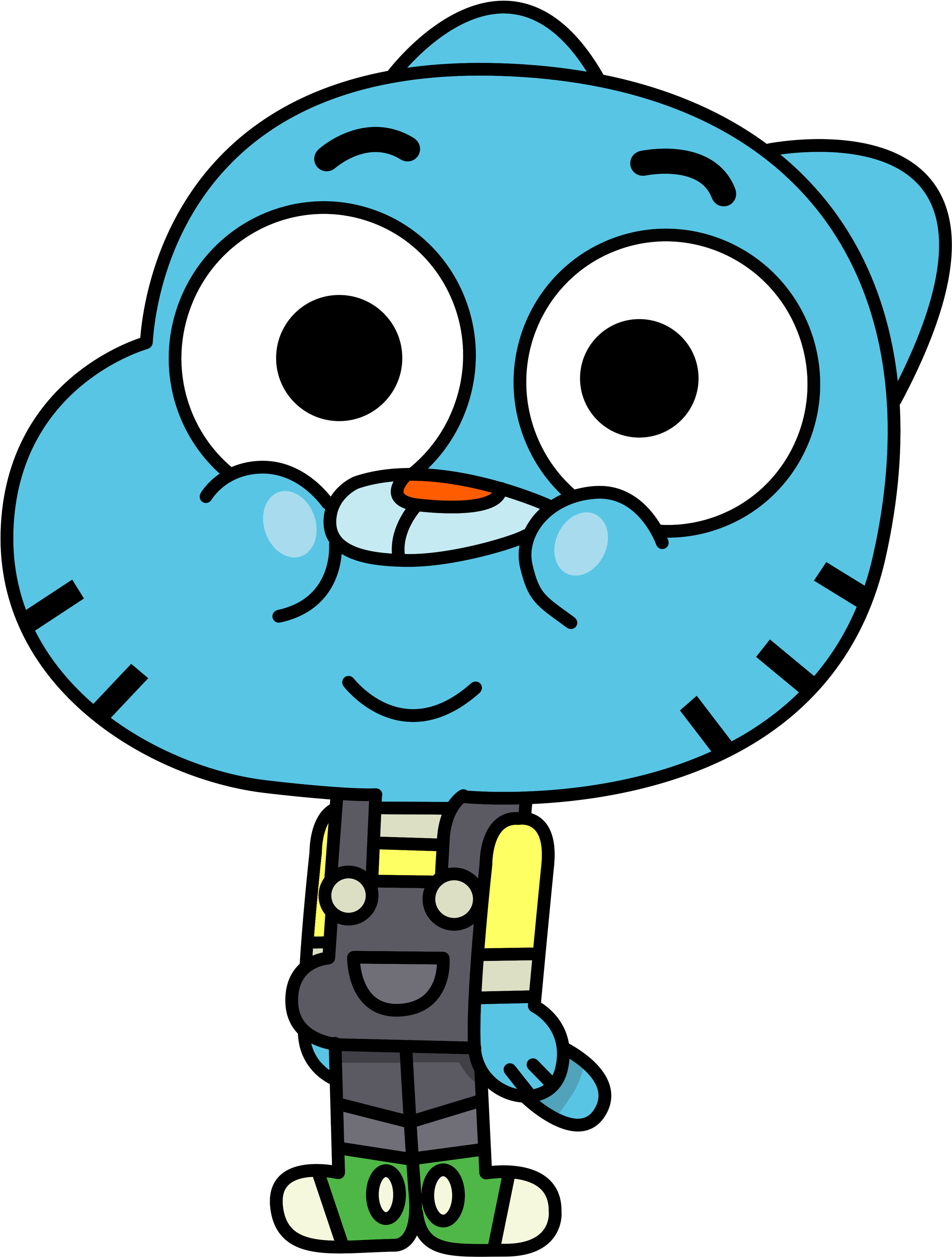 Amazed Animated Character Gumball Watterson.png