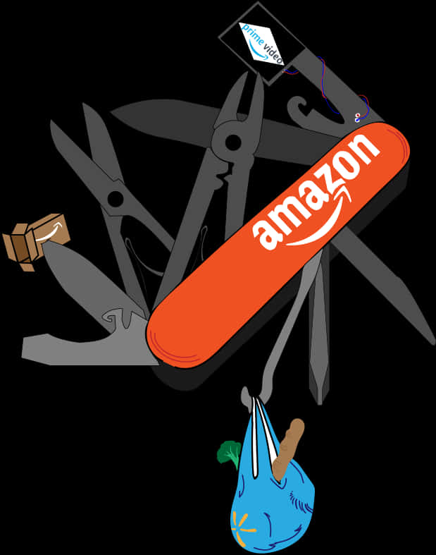 Amazon Services Swiss Army Knife Illustration