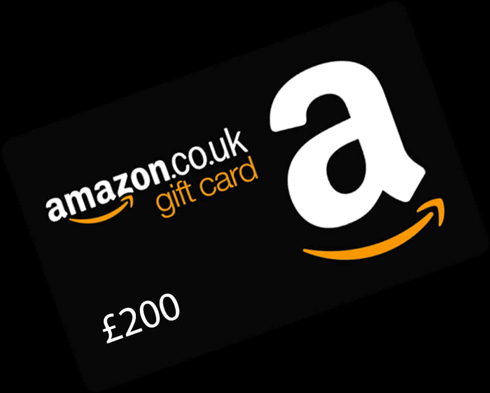 Amazon U K Gift Card200 Pounds