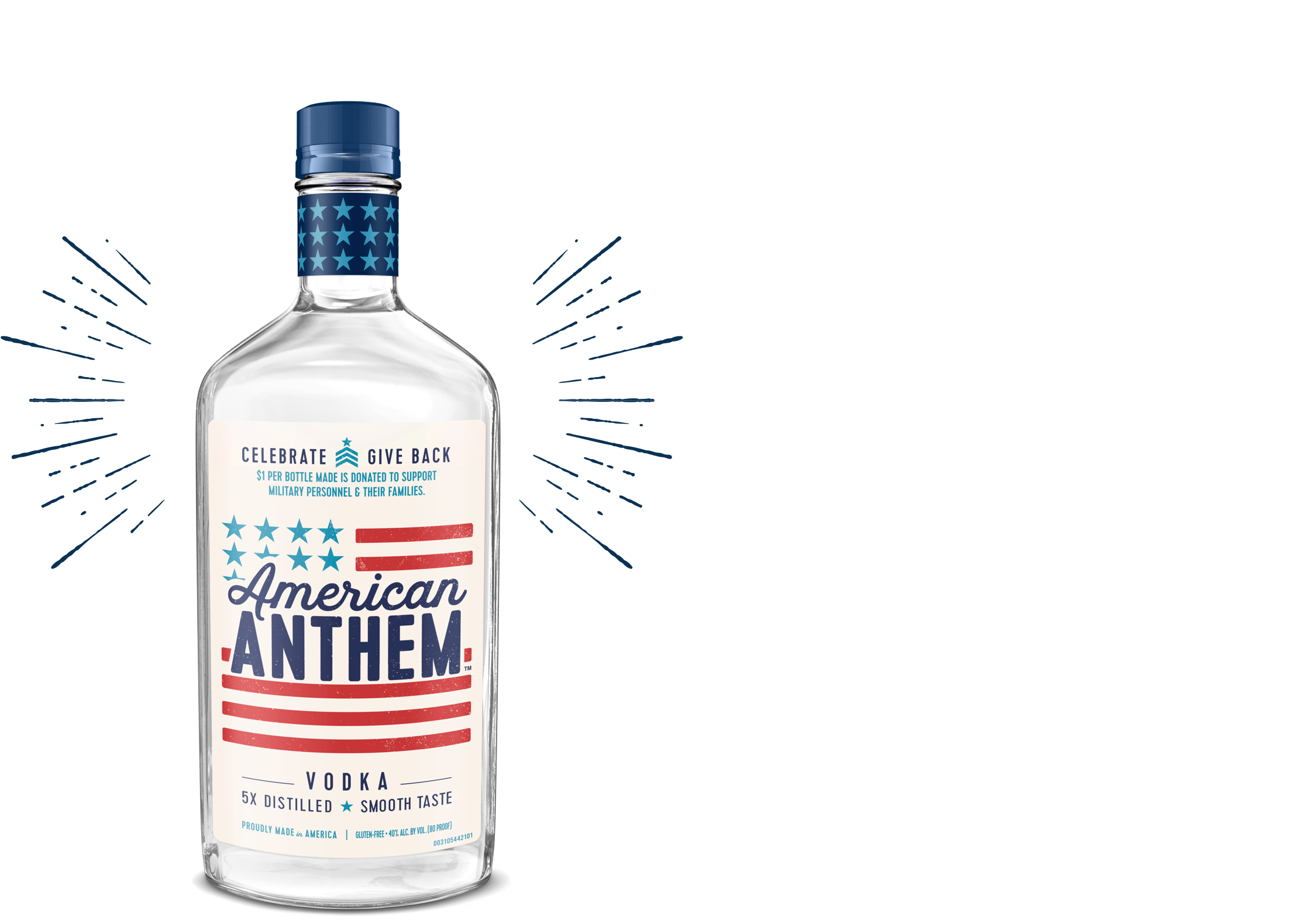 American Anthem Vodka Bottle