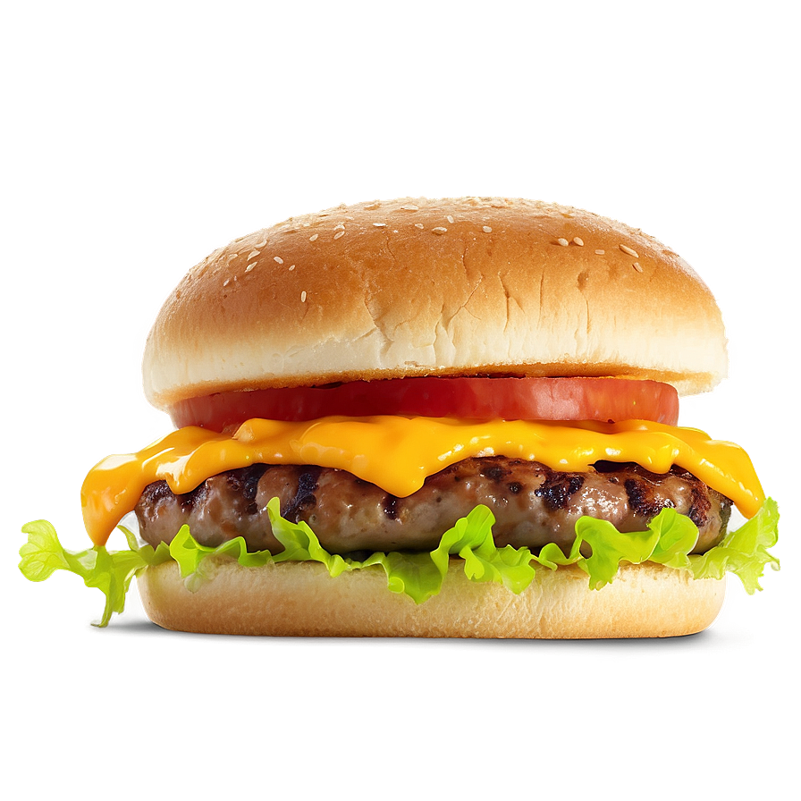 American Classic Cheeseburger Png 35