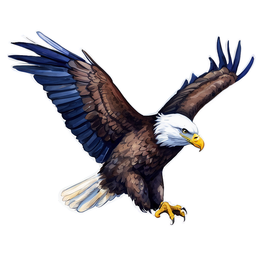 American Eagle Watercolor Png Jhw55