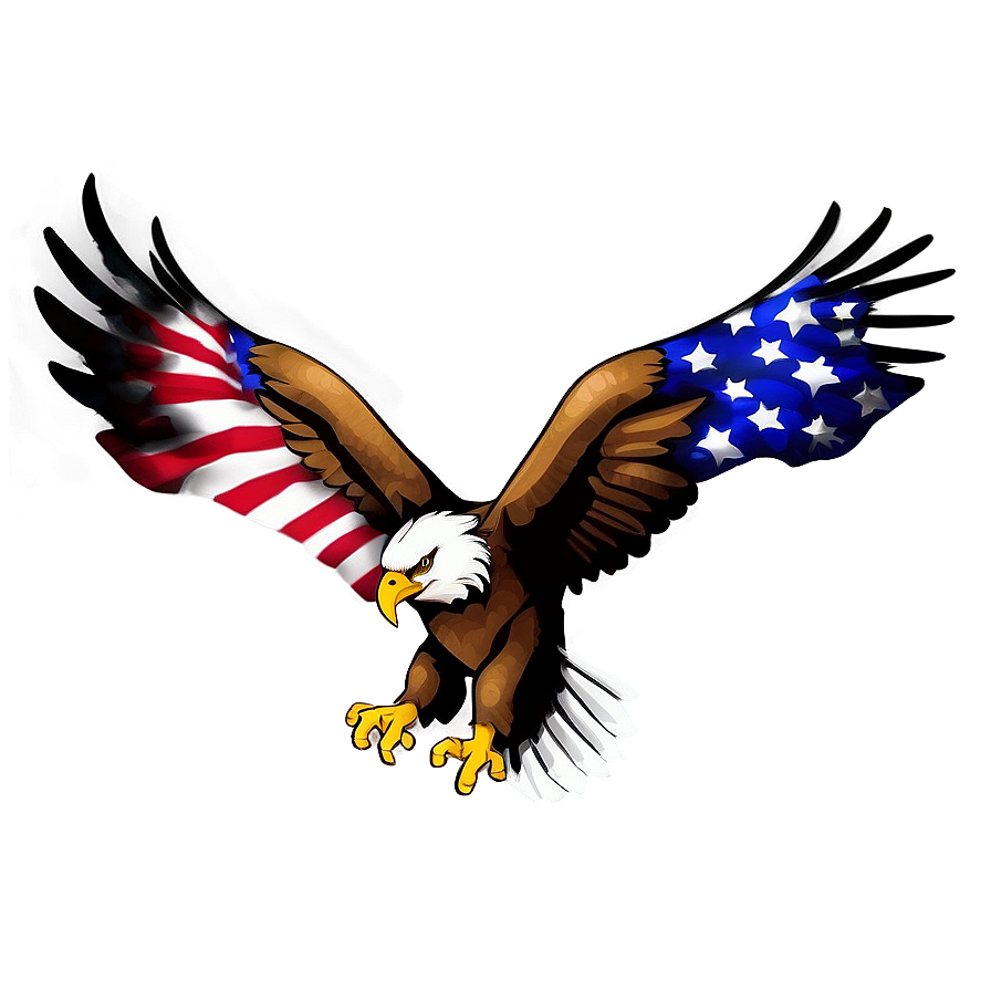 American Eagle With Stars Png 29