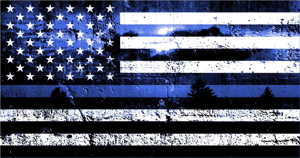 American Flag Blue Line Texture