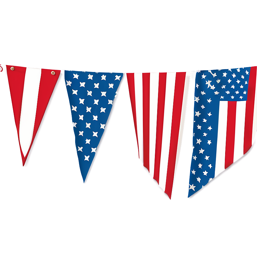 American Flag Bunting Png 43