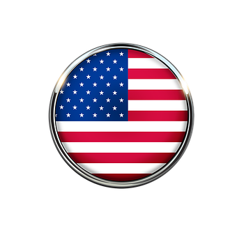 American Flag Button Design