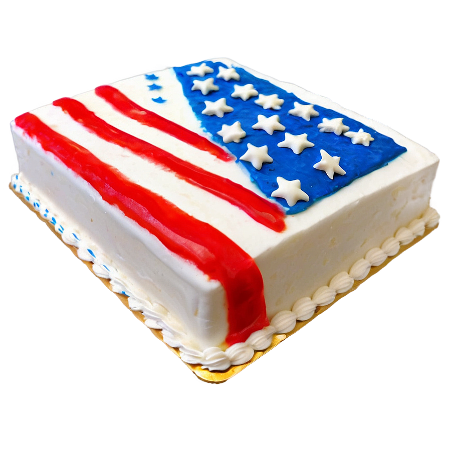 American Flag Cake 4th Of July Png 05212024