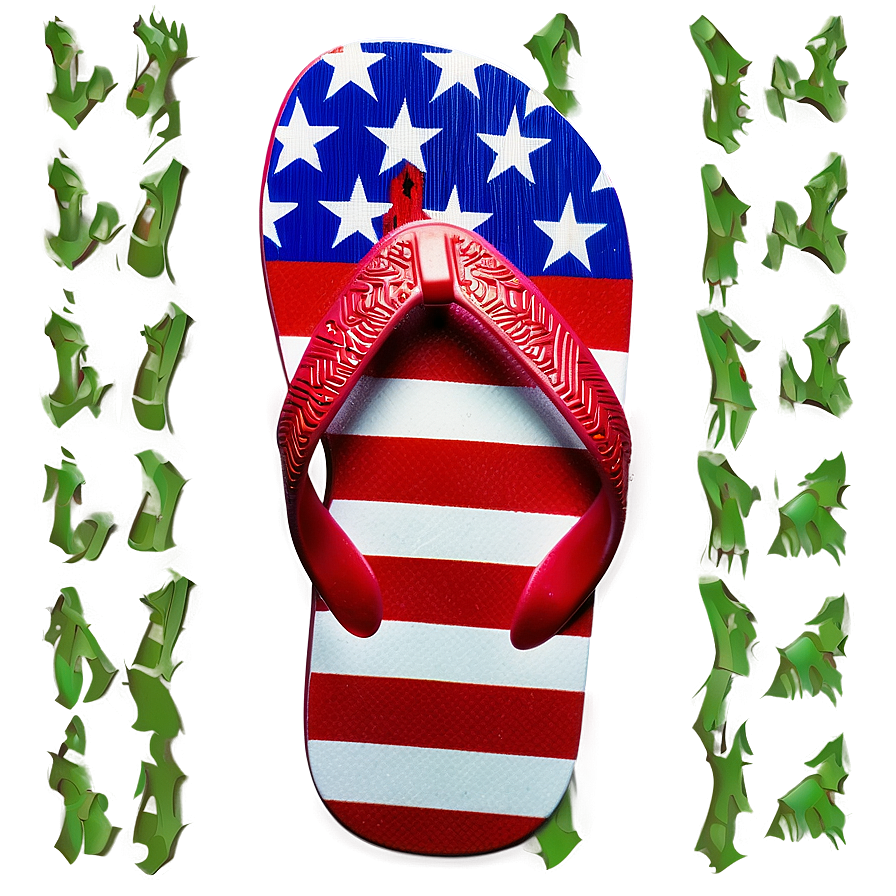 American Flag Flip Flops Png 49