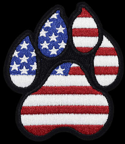 American Flag Paw Patch