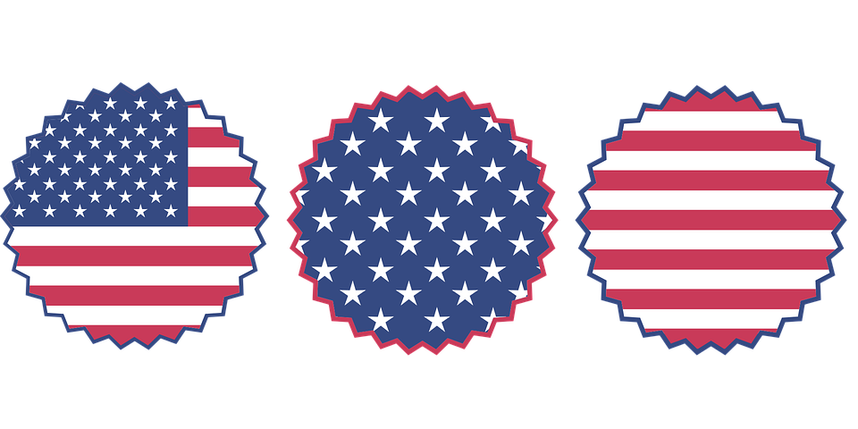 American Flag Starsand Stripes Badges