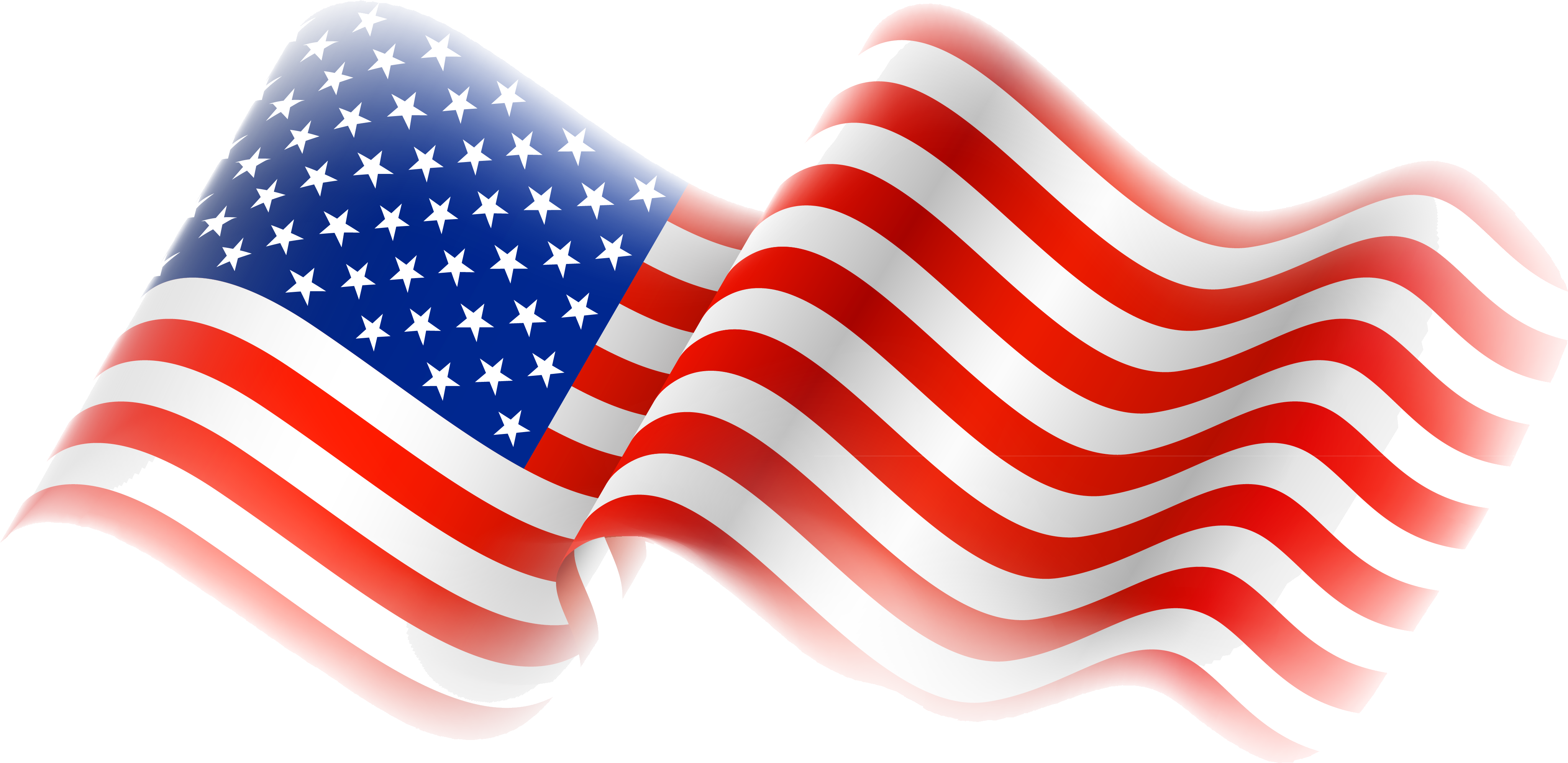 American Flag Waving4th July Celebration