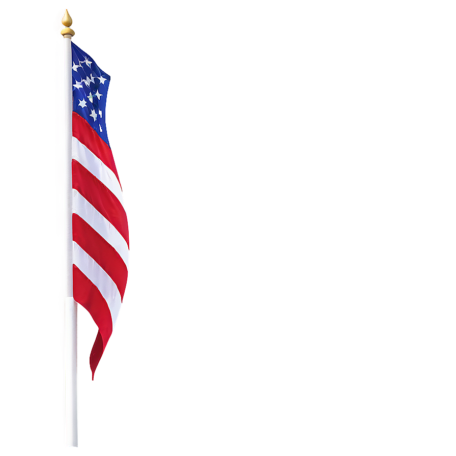 American Flag With Flagpole Png 13