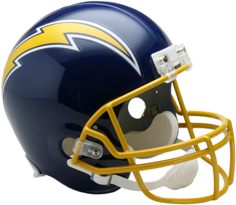 American Football Helmet Blueand Yellow