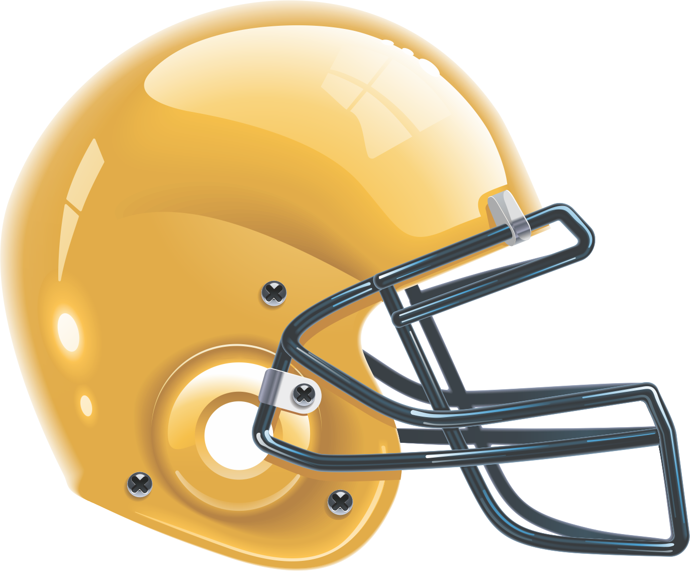 American Football Helmet Illustration