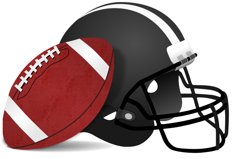 American Football Helmetand Ball