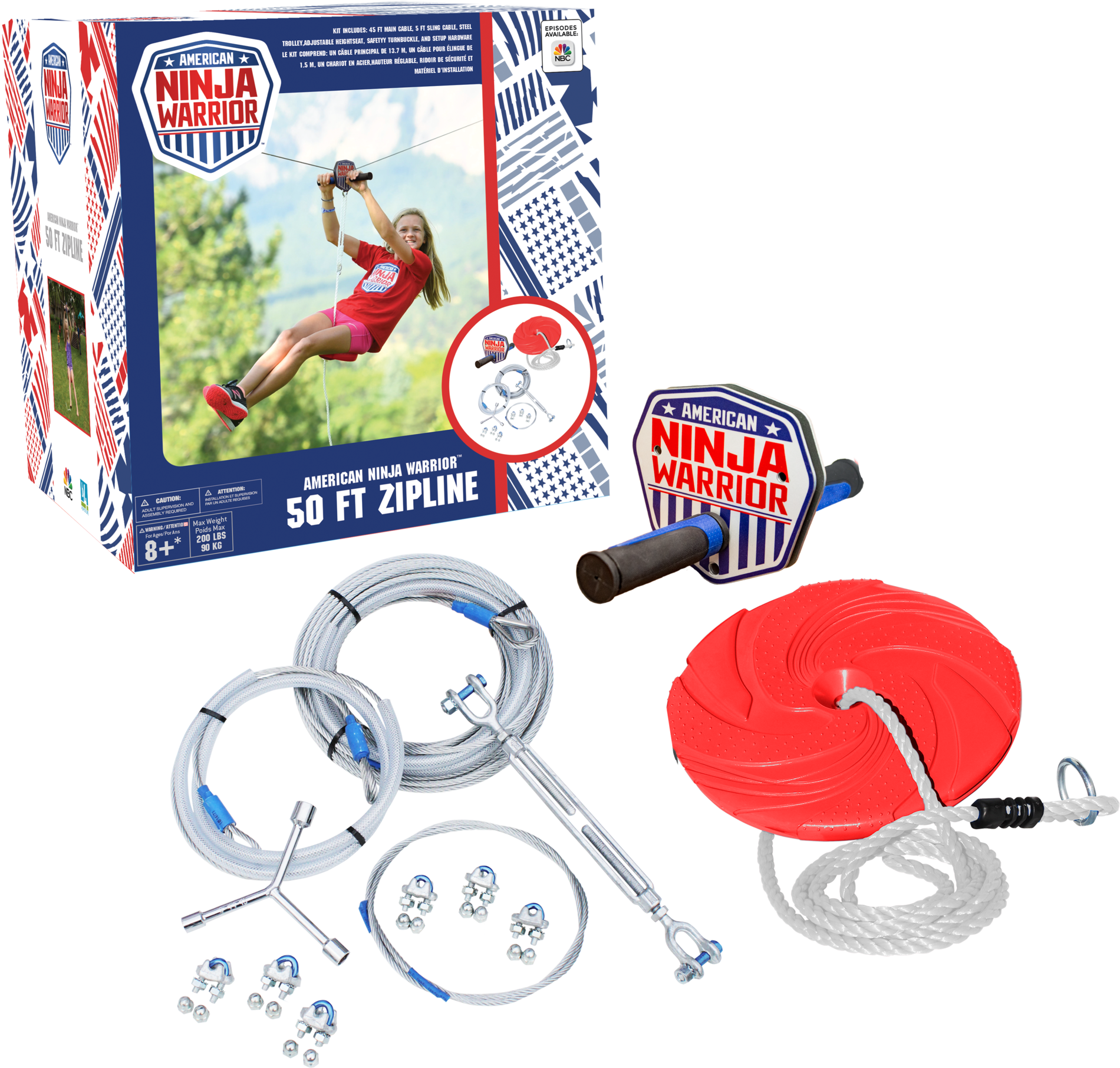 American Ninja Warrior Zipline Kit