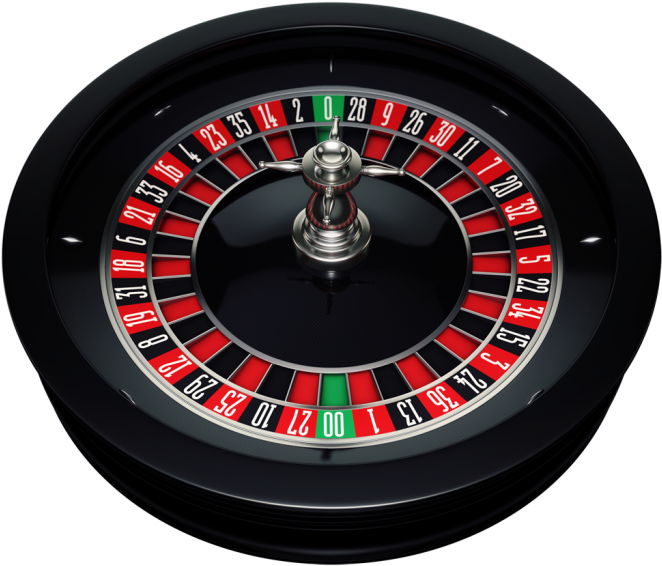 American Roulette Wheel Top View