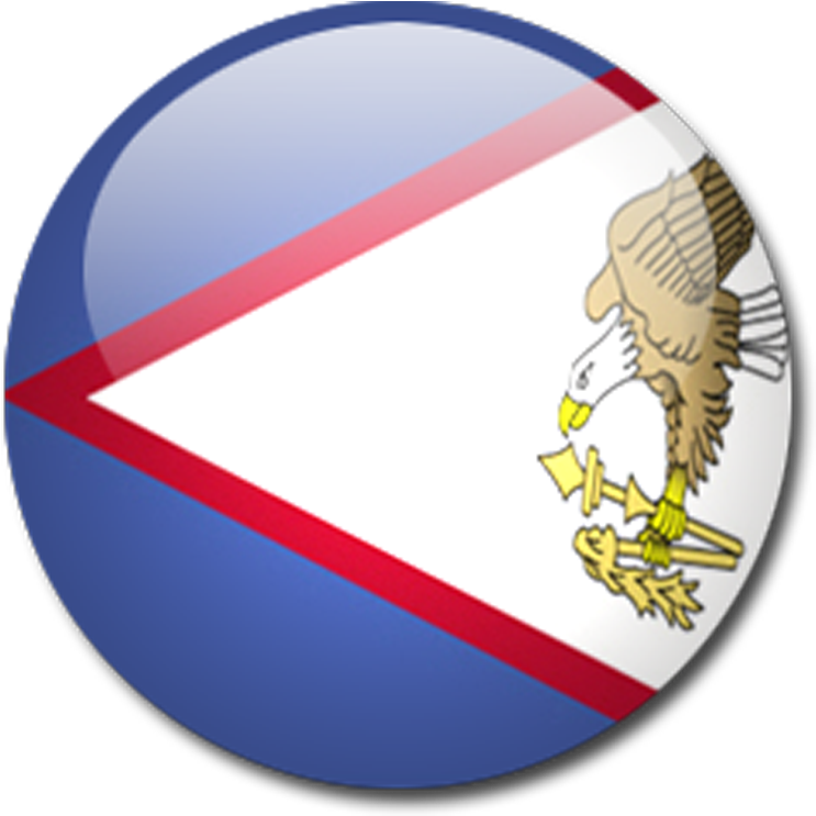 American Samoa Flag Button