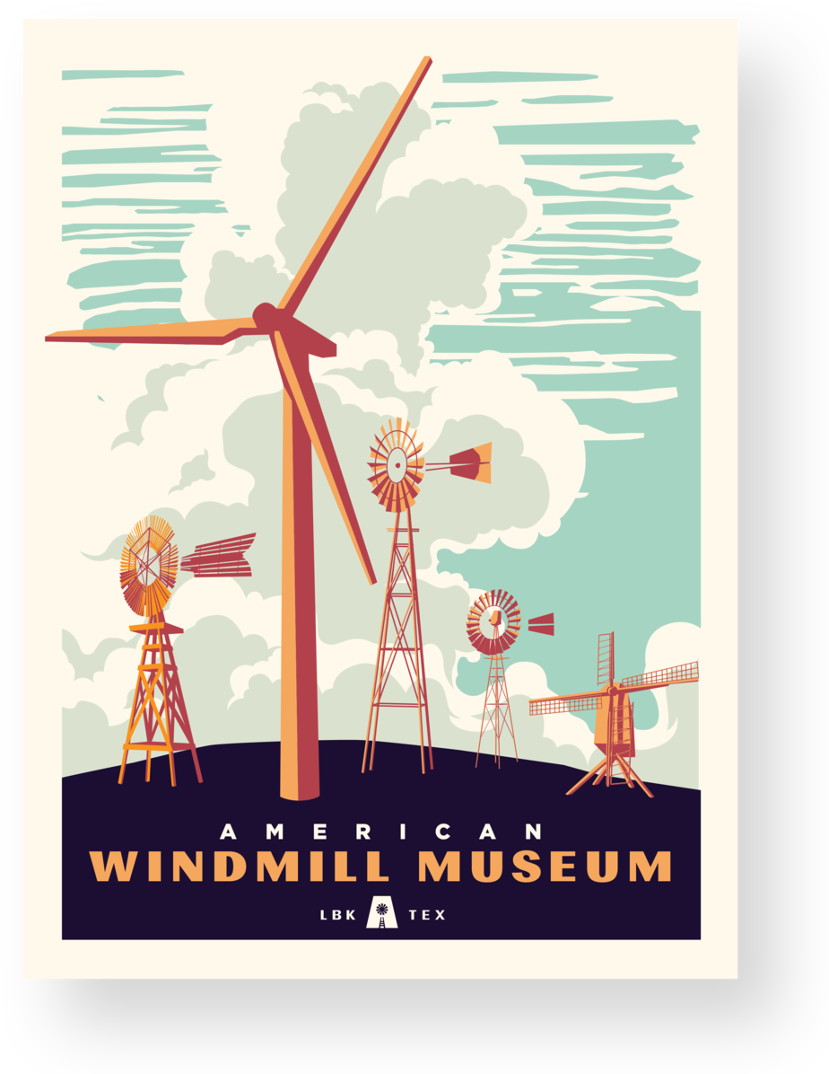 American Windmill Museum Poster