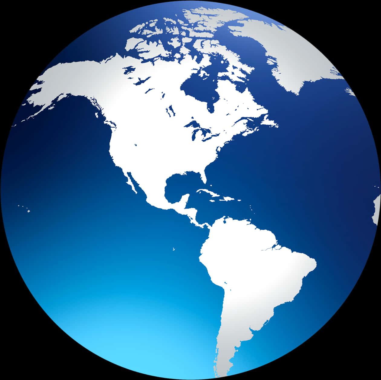 Americas View World Globe