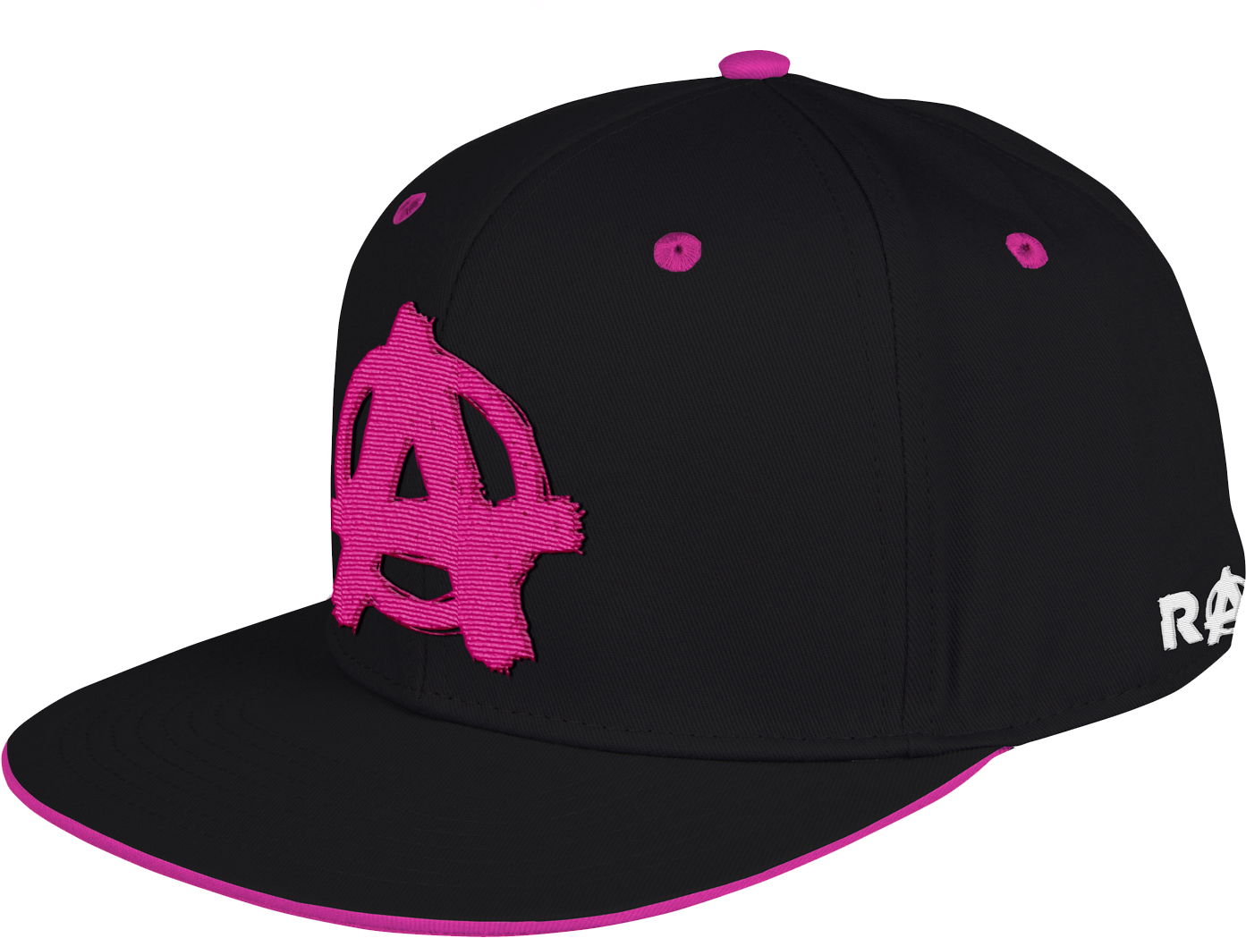 Anarchy Symbol Black Pink Cap