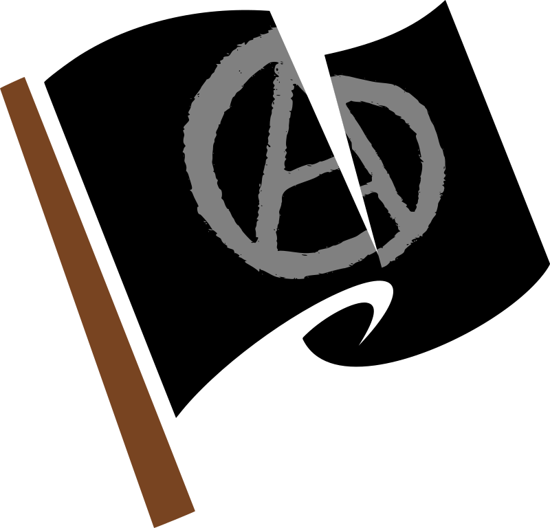 Anarchy Symbol Flag Illustration