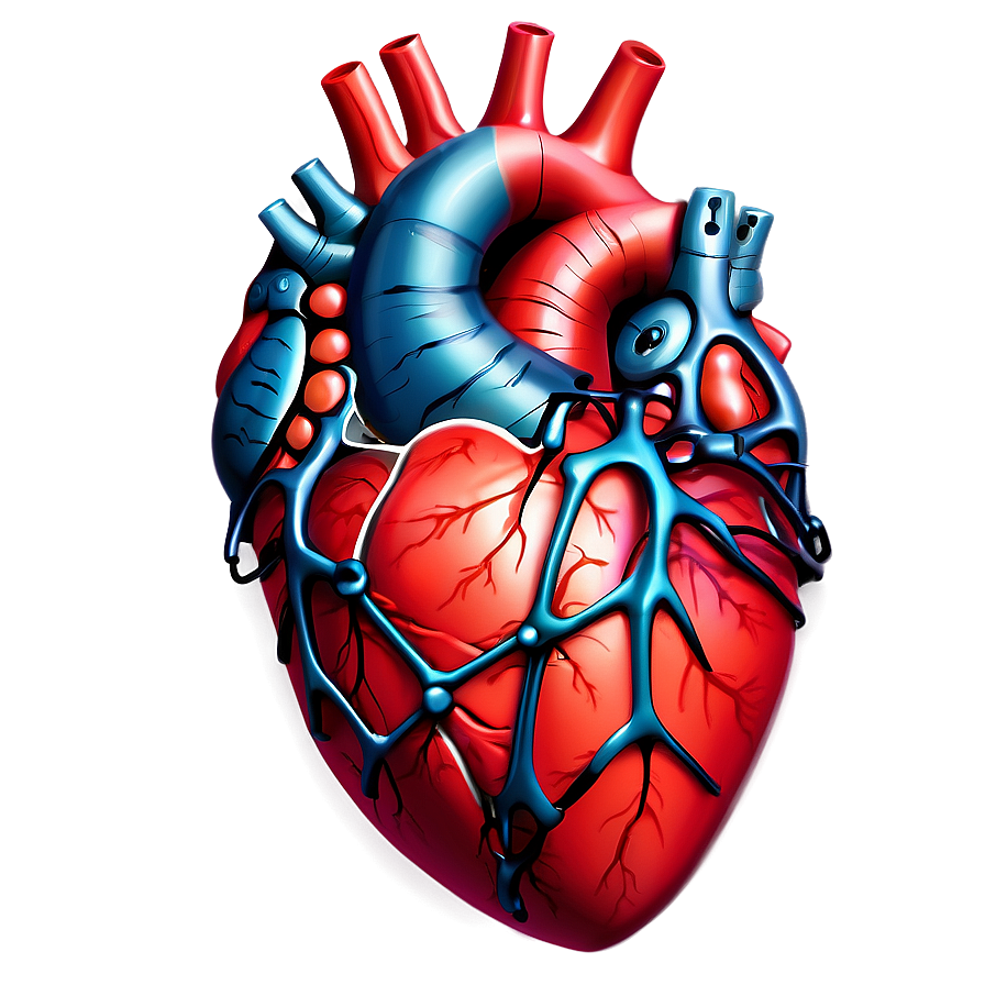 Anatomical Heart With Chains Png Asc30