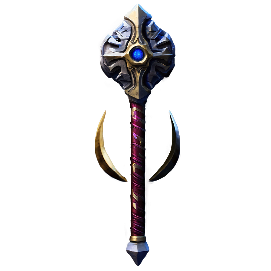 Ancient Battle Mace Png 2