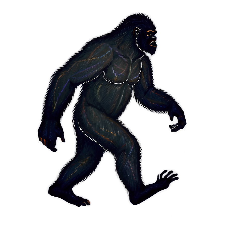 Ancient Bigfoot Cave Art Png Alk