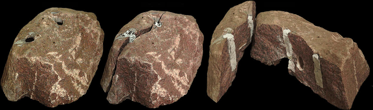 Ancient Broken Stone Artifact Reconstruction