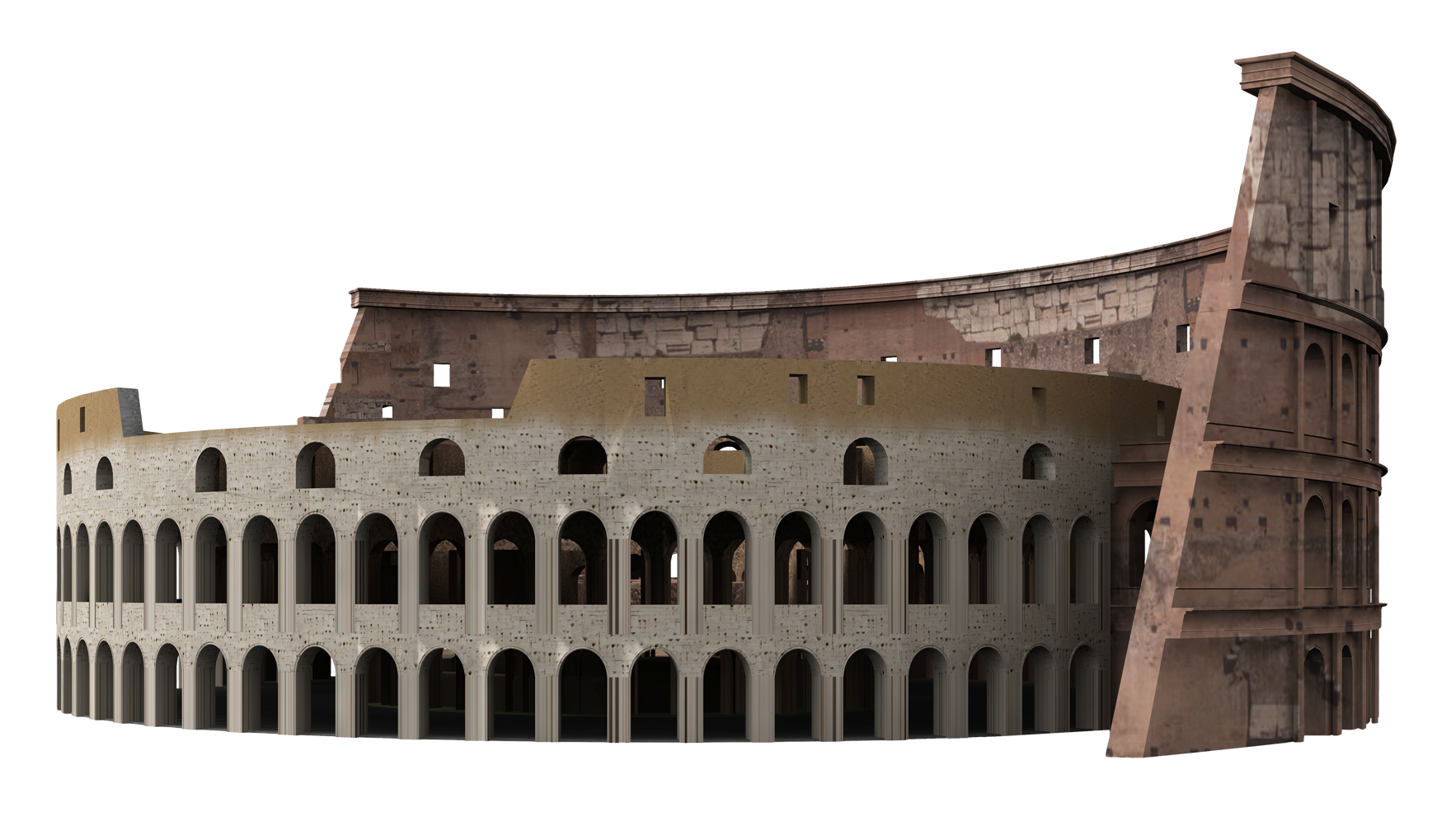 Ancient Colosseum Rome Exterior