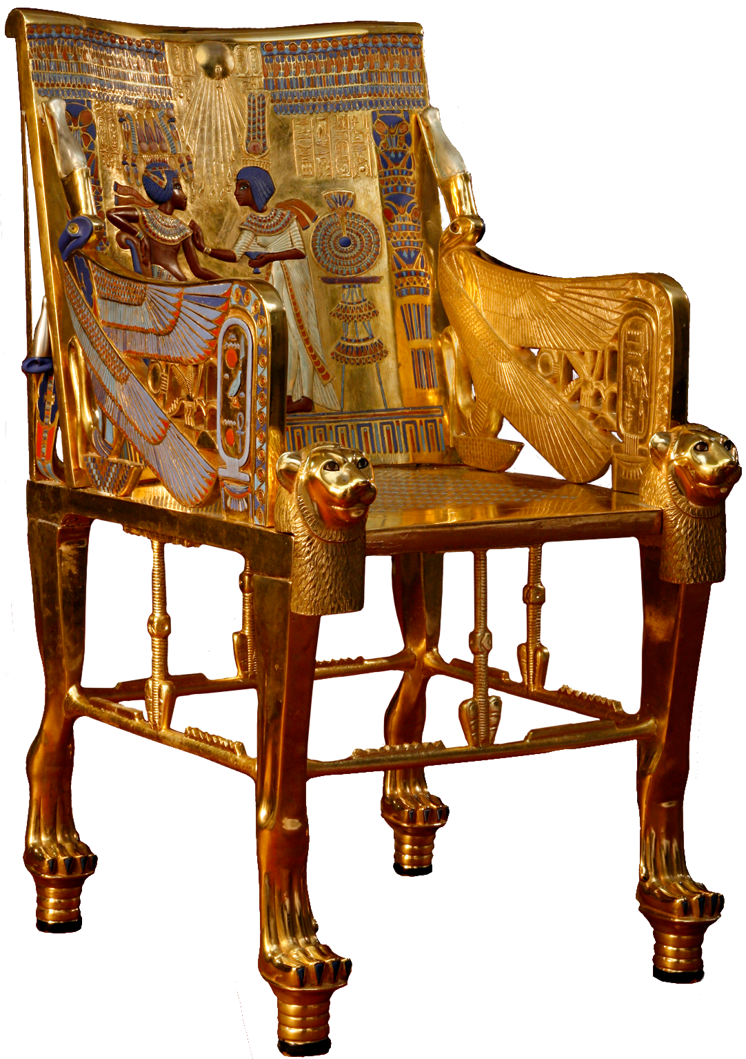 Ancient Egyptian Golden Throne