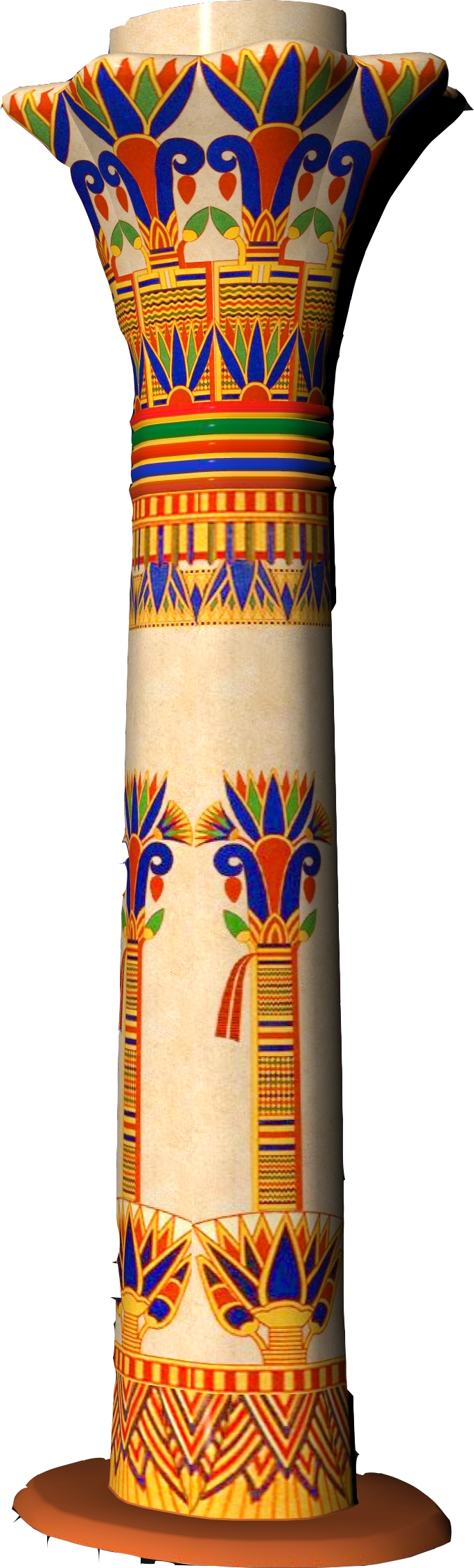 Ancient Egyptian Style Decorative Pillar