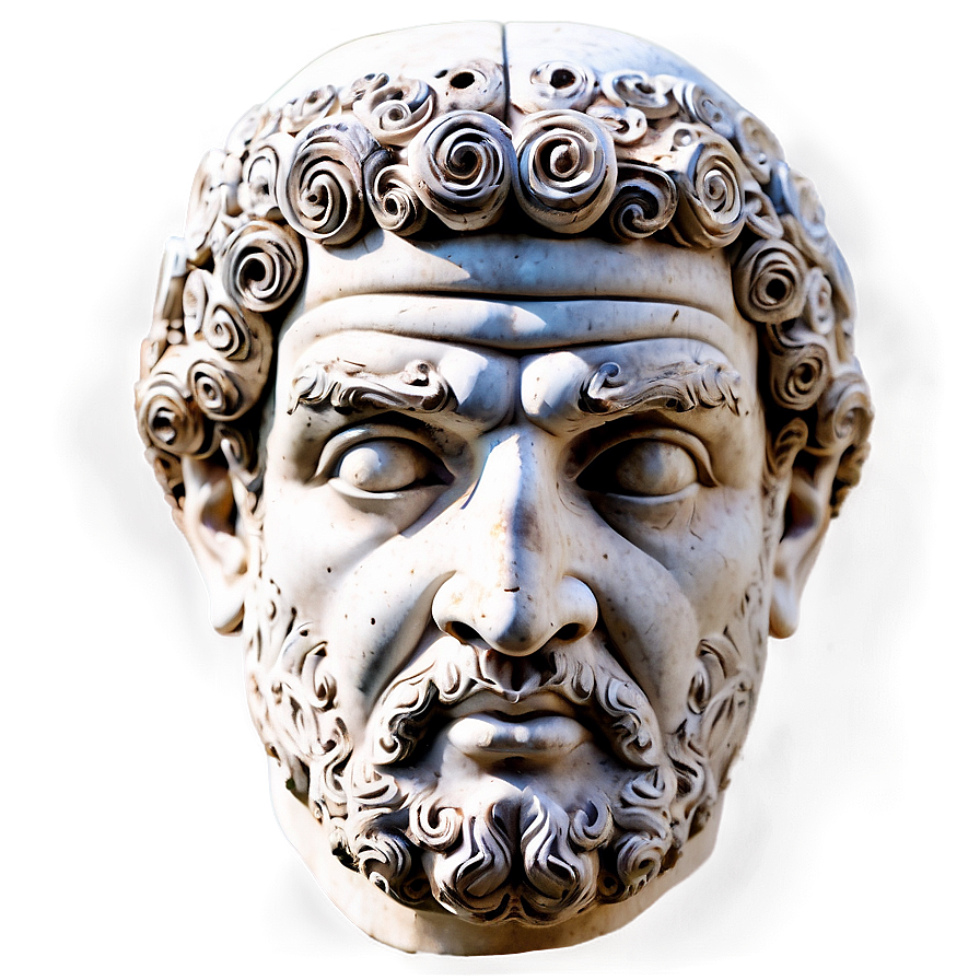 Ancient Greek Head Sculpture Png Rqa79