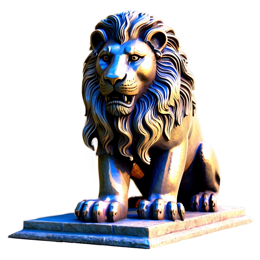 Ancient Lion Statue Png Kdo27