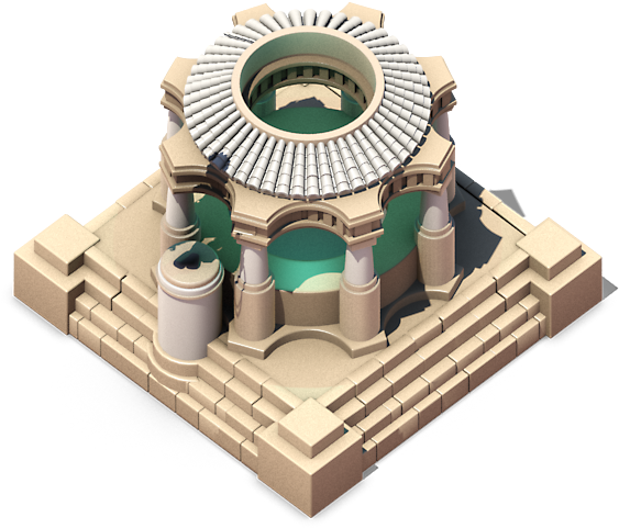 Ancient Roman Colosseum Model