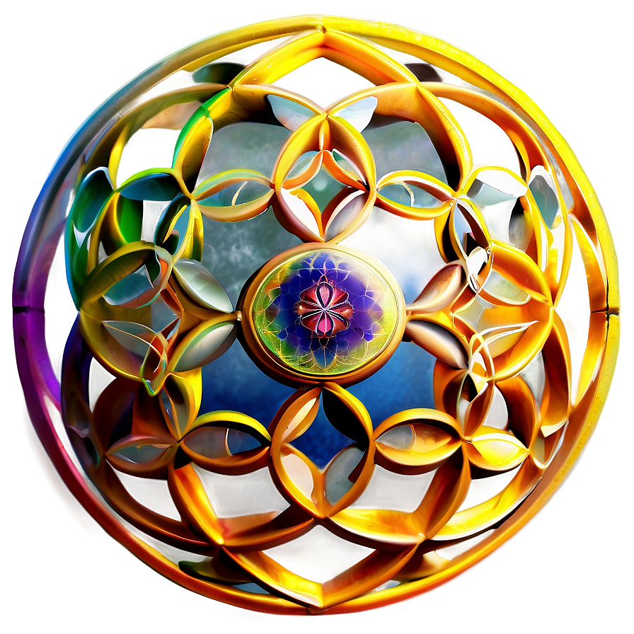 Ancient Sacred Flower Of Life Png 06252024