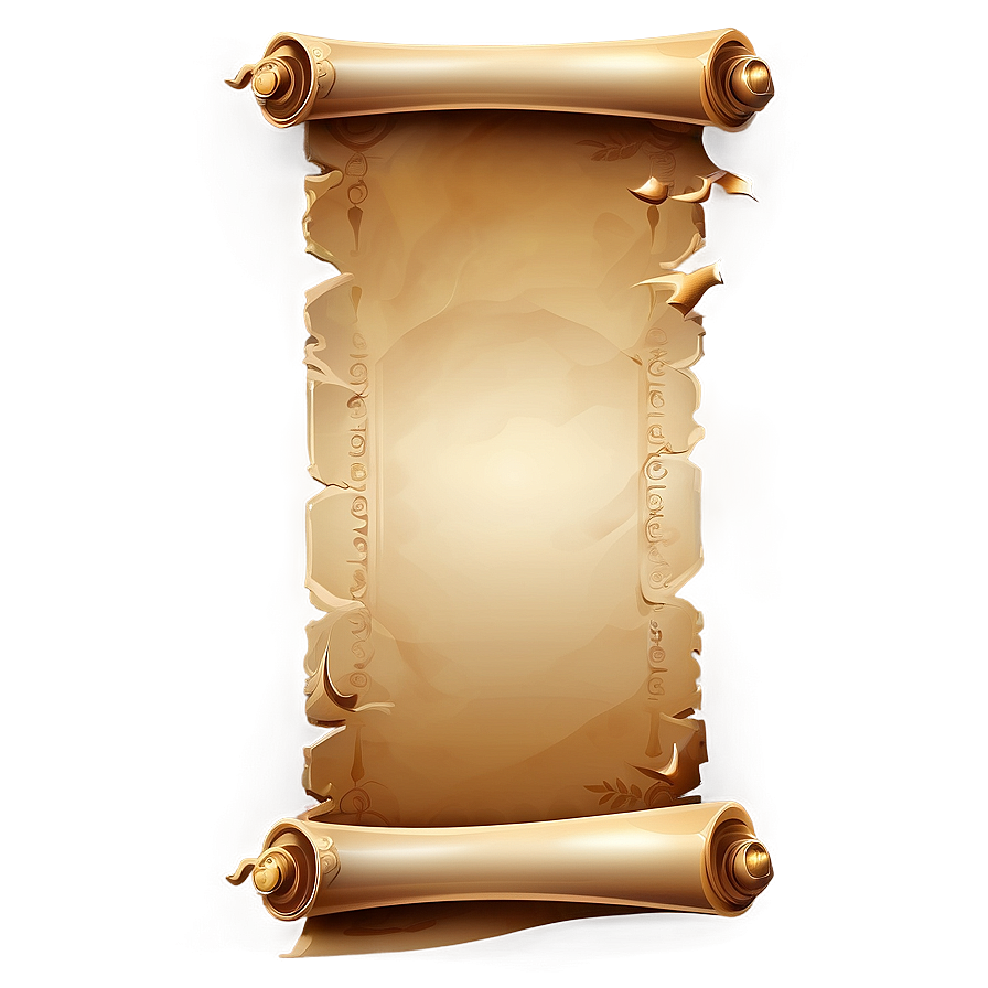 Ancient Scroll Banner Illustration Png Rwe