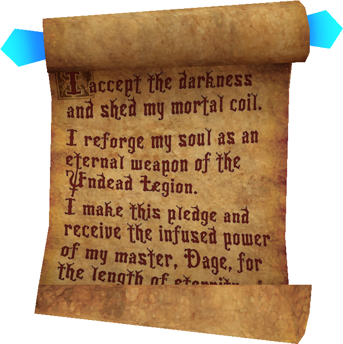 Ancient Scroll Pledge Darkness Power