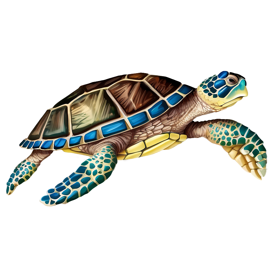 Ancient Sea Turtle Design Png Bco32