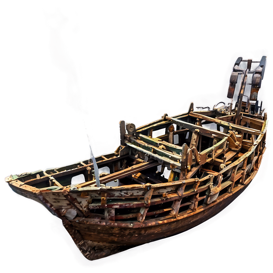 Ancient Shipwreck At Sea Bed Png Qyk